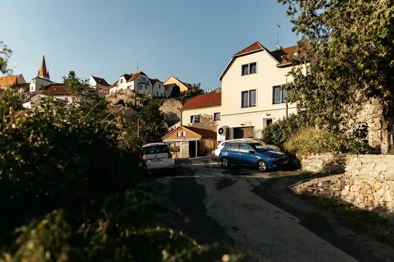 znojmo ubytovani stena